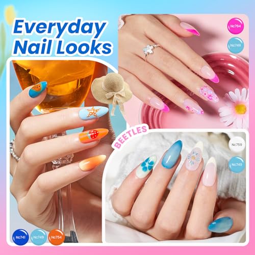 Beetles Gel Nail Polish Kit 32 Colors with UV Lamp & 68 Pcs Tools
