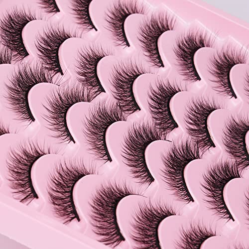 12MM Wispy Cat Eye Faux Mink Lashes - 16 Pairs
