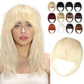 Bleach Blonde French Bangs Clip-in Hair Extensions for Women