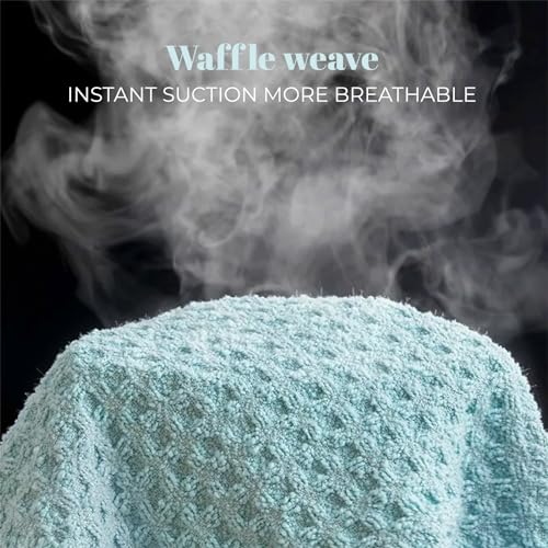 MaopaoBeauty Microfiber Hair Towel Wrap - 2 Pack, 10.6x27.5 Inch