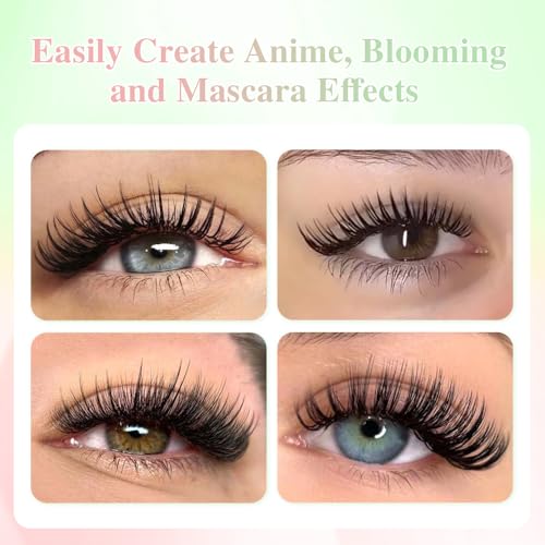 NAGARAKU 5D Flower Spike Lash Extensions C Curl 8-15mm Mix