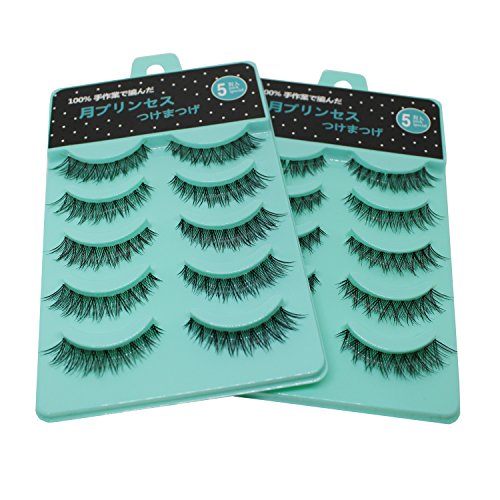 Scala 5 Pairs 3D False Eyelashes Thick Messy Cross Lashes