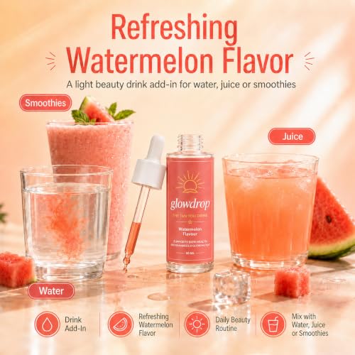 Drinkable Tanning Drops Watermelon 50ml - Sunless Glow