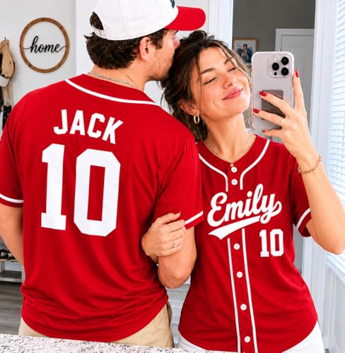 Custom Baseball Jersey with Name and Number