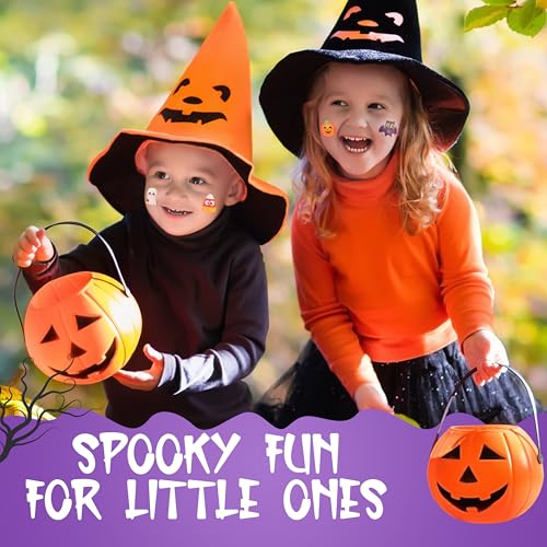144 Halloween Temporary Tattoos for Kids, 6 Designs