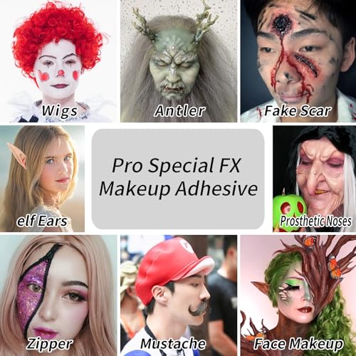 Spirit Gum Adhesive & Remover Kit for Prosthetics & Makeup