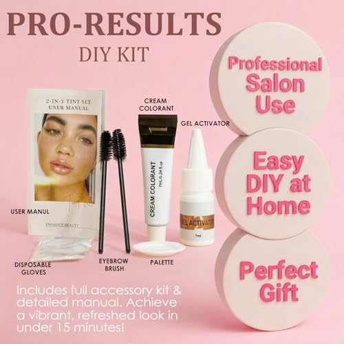 Sklight Lash & Brow Color Kit - DIY Natural Coloring Set, 7ml