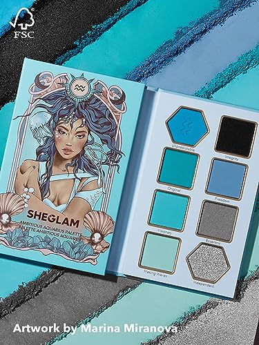 SHEGLAM Aquarius Eyeshadow Palette - 8 Color Glitter Metallic