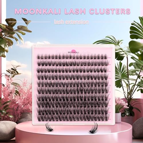 MOONKALI 60D Cluster Eyelash Extensions - D Curly 10-18MM