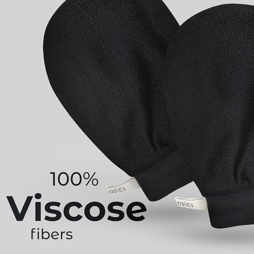 MainBasics Deep Exfoliating Gloves - Korean Body Scrub Mitts (2 Pack)