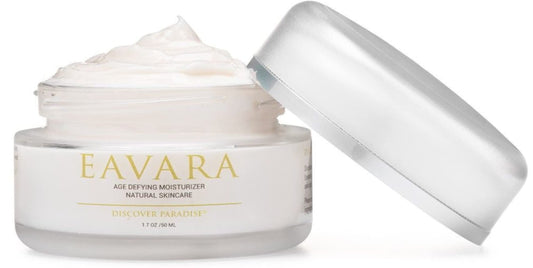 Eavara Anti Aging Face Moisturizer Cream, Natural Organic Firming Facial Lotion with Hyaluronic Acid, Shea Butter, Jojoba, Rosehip, and Kukui Oils, For Women And Men, Helps Reduce Wrinkles