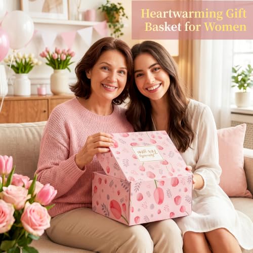 Aollewoiti Get Well Soon Gift Basket for Women - Pink, 15 Pieces