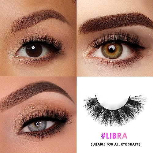 18mm Mink False Eyelashes 3D Fluffy Dramatic Winged Lashes