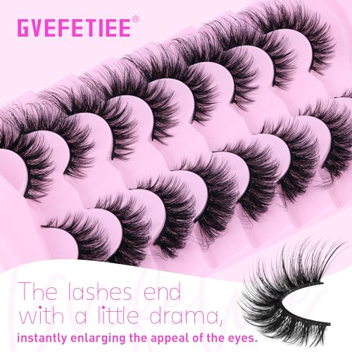 20MM Fluffy Fox Eye Lashes - 8D Faux Mink Strip Lashes