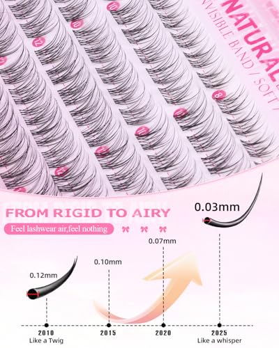 Natural Lash Clusters 8-14mm - Wispy Eyelash Extensions