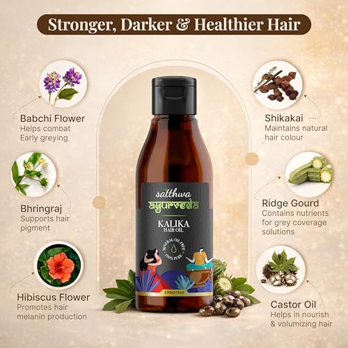 Satthwa Kalika Ayurvedic Hair Oil 150ml - Grey Hair & Growth