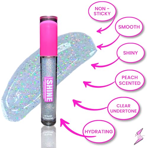 Glittery Holographic Lip Gloss - Sparkly Shine with Coconut Oil