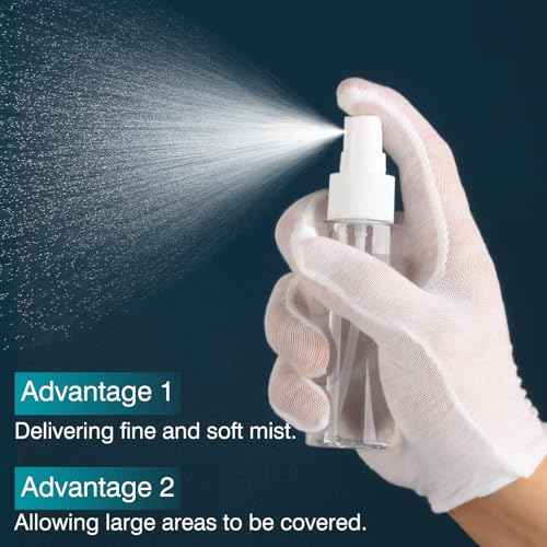 Travel Spray Bottles, 2.7oz/80ml Refillable Clear Plastic Spray Bottle BPA-Free Mini Containers, Small Fine Mist Empty Travel Bottle for Perfume, Water, Cleaner, Alcohol and Skincare Water(6 Pack)