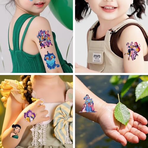 40pcs Cartoon Temporary Tattoos for Kids