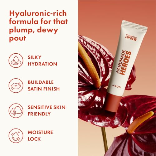 Handmade Heroes Vegan Tinted Lip Gloss with Hyaluronic Acid