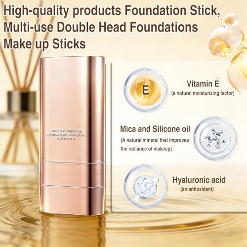 Dual-Ended Foundation Stick with Brush - 2Pc Set