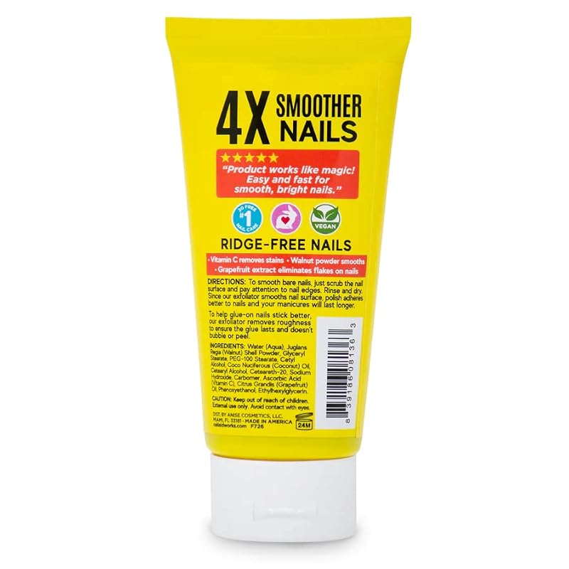 Nail-Aid Vitamin C Pink Grapefruit 3-in-1 Nail & Cuticle Buffing Exfoliator