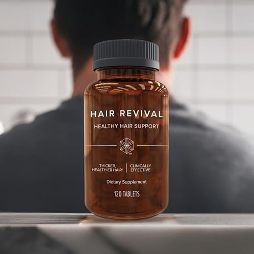 Isagenix Hair Revival - Natural Hair Growth & Thickening Supplement - Supports Healthy Scalp - Formula Contains Biotin, Amino Acid, Banana Flower Extract & More - 120 Tablets (60 Servings)