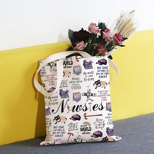 TSOTMO Theatre Lover Tote Bag Musicals Gift Musical Theatre Drama Gift for Women Sister