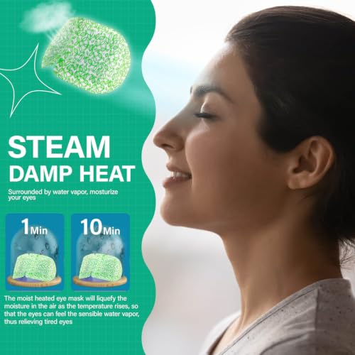 Unscented 16 Pack Steam Eye Masks - Hot Moist Heat for Dry, Puffy & Relaxing Eyes