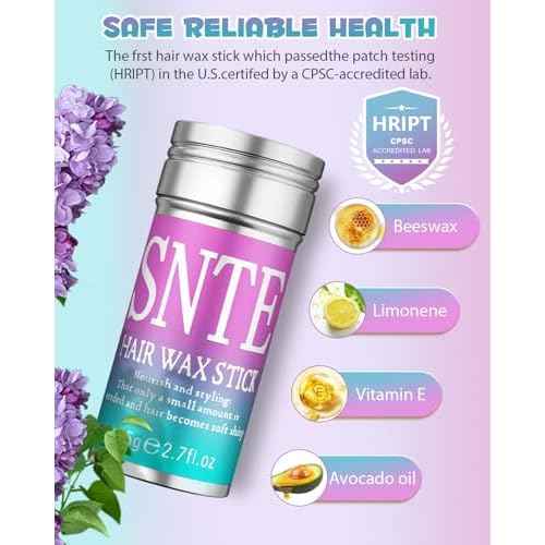 Hair Wax Stick for Girls Women, Wax Stick for Hair, Tamer for Flyaway, Hair Accessories £¦ Hair Bun Maker for Women to Ponytail, Bun, Braids, Designed for Softball, Gymnastics, Dance Fashion Hairstyle