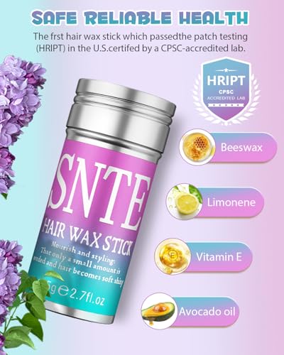 Samnyte Hair Wax Stick for Flyaways - 2.7 Fl Oz Hair Tamer
