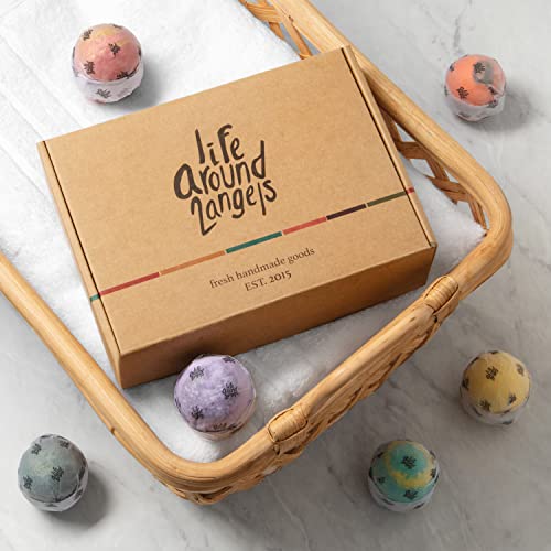 12 Handmade Bath Bombs Gift Set - Moisturizing Fizzies for Relaxation