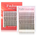 Spiky Fairy Lash Clusters with Ultra-Thin 0.05mm Invisible Band, 8-18mm Manga and Wet-Look Lashes, WideSpan DIY Eyelash Extensions, C Curl, 120 Clusters, Beginner Friendly, FayJoo FLICKER 11 Lash Only