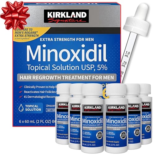 Kirkland Minoxidil 5% Extra Strength Hair Regrowth Treatment - 6 Month Supply