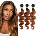 1B30 Ombre Body Wave Human Hair Bundles - 3 Pack, 8-12 Inch