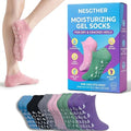Nesgther Overnight Moisturizing Gel Socks for Dry Cracked Heels - 3 Pack