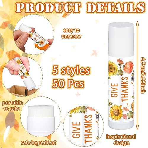 25 Pcs Thanksgiving Christmas Party Gifts Bulk Thanksgiving Lip Balms Favors Holiday Basket Stuffers Christmas Stocking Stuffers Small Thank You Gifts for Women Men (Honey Flavor)
