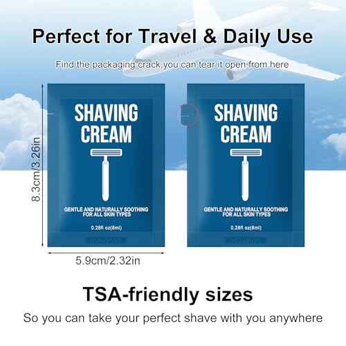 Shaving Cream Bulk Travel 8ml/0.28fl oz,Disposable Shaving Cream in Bulk Travel Shave Cream for Hotel Homeless£¨White Tea£¬Pack of 200)