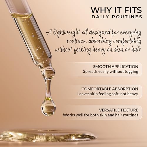 Organic Apricot Kernel Oil | 100% Pure, Cold-Pressed, Unrefined | USDA Certified Organic | Amber Glass Bottle with Glass Dropper | For Face, Skin & Hair - 1 Fl Oz