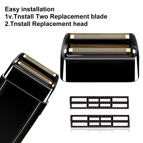 Black Replacement blades Foil and Cutters Compatible with BaBylissPRO Barberology FXFS2 Shaver foil Replacement Heads(1 pack £©