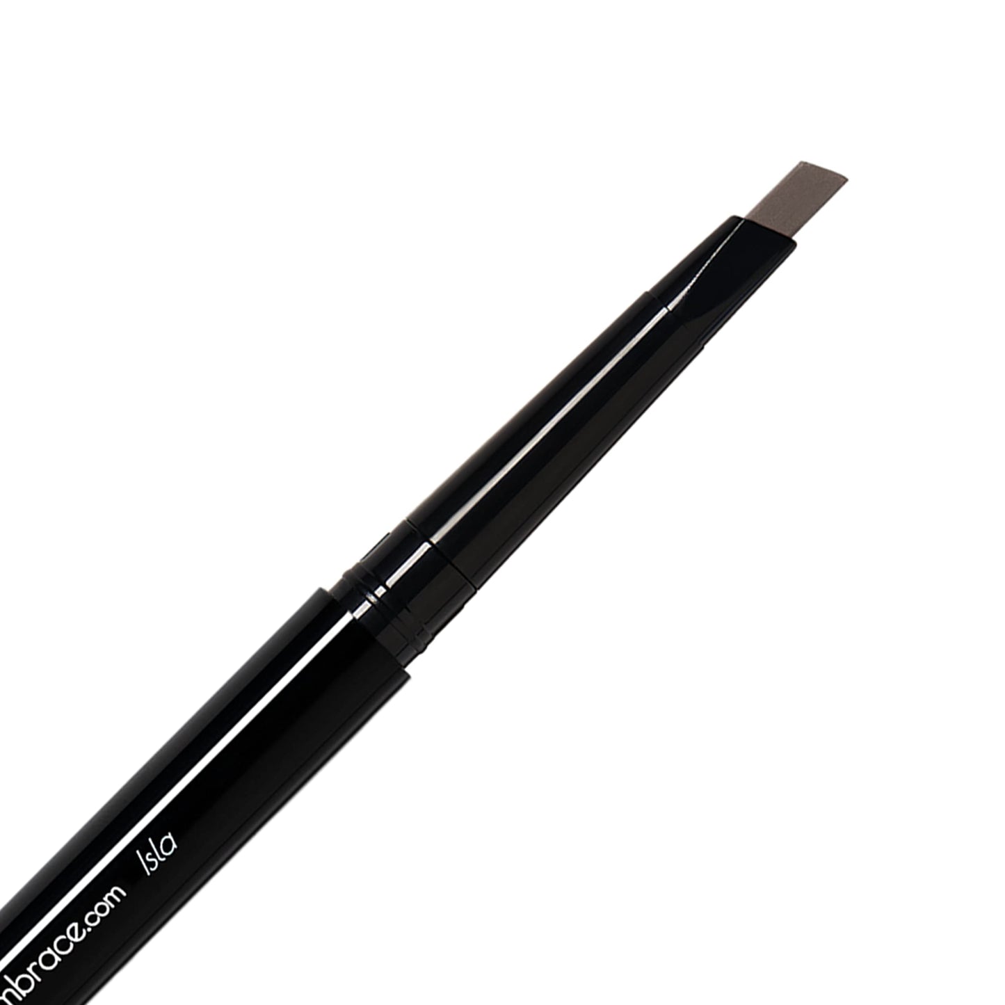 Eye Embrace Isla: Medium Brown-Gray Eyebrow Pencil – Waterproof, Double-Ended Automatic Angled Tip & Spoolie Brush, Cruelty-Free