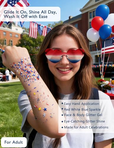 4th of July Patriotic Accessories Set - 25 Pieces