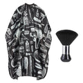 Professional Hair Cutting Cape with Neck Duster Brush - Large Size