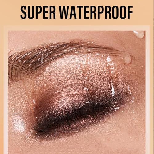 Metallic Eyeshadow with Brush - Long-Wear Shimmer Makeup