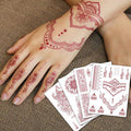 CHARLENT 12 Sheets Henna Tattoos for Women - Waterproof Temporary Body Art