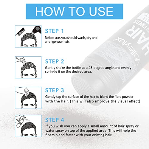 Hair Building Fibers with Spray Applicator for Thinning Hair