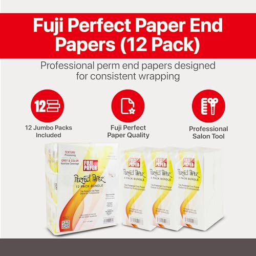 Fuji Jumbo Perm End Papers - 2.5" x 4" Professional Hair (6000 Sheets)