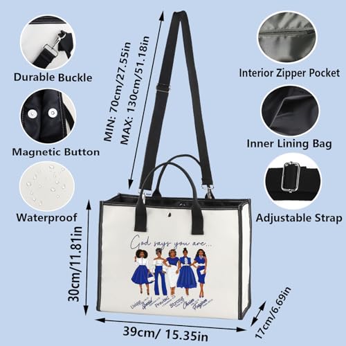 WZMPA Sorority Zeta Cosmetic Makeup Bag Finer Women Gift God Says You Are Sorority Makeup Zipper Pouch Bag Zeta Paraphernalia (God Says Zeta-TB)