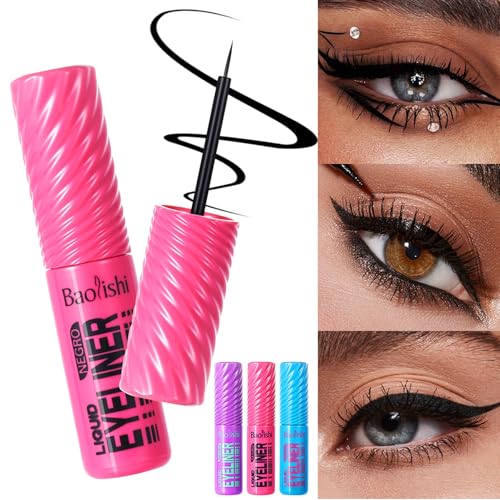 Liquid Eyeliner Pen – Waterproof Black Eye Makeup, Ultra-Fine Brush