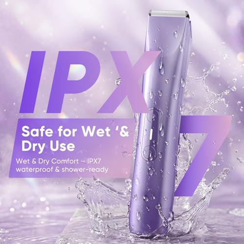 Women's Electric Bikini Trimmer, Dual Head Painless Shaver